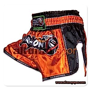 Retro Muay Thai Şort - Turuncu