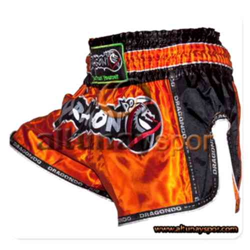 Retro Muay Thai Şort - Turuncu