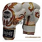 Flower Muay Thai Gloves White