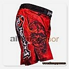 MMA Şort Kırmızı Kuru Kafa