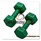 Plastik Köşeli Dambıl 1 Kg (Çift)