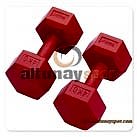 Plastik Köşeli Dambıl 4 Kg (Çift)