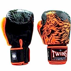  Twins Boks Eldiveni - FBGVL3-50 Twins Orange Wolf Boxing Gloves