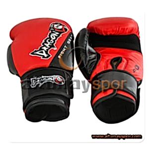 Carbon Muay Thai Eldiveni Kırmızı-Siyah