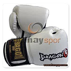 Dragon Attack Kick Boks Eldiveni Beyaz