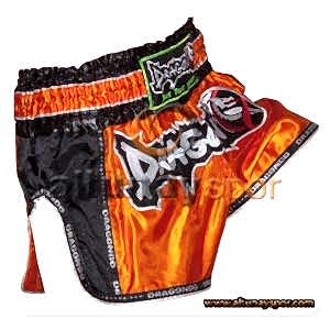 Retro Muay Thai Şort - Turuncu
