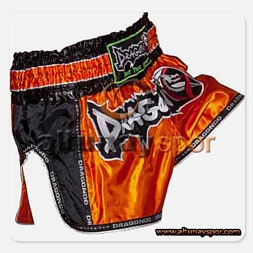 Retro Muay Thai Şort - Turuncu
