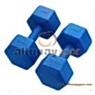 Plastik Köşeli Dambıl 10 Kg (Çift)