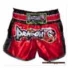 Retro Muay Thai Şort - Kırmızı