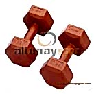 Plastik Köşeli Dambıl 2 Kg (Çift)