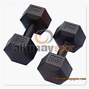 Plastik Köşeli Dambıl 6 Kg (Çift)