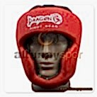 Yanakları Kapalı Kask - Kırmızı