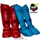 Arawaza WKF Onaylı Karate Kaval Ayak Koruyucu Kırmızı- Mavi