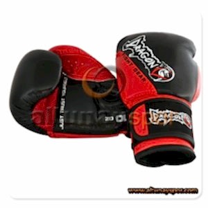 Carbon Muay Thai Eldiveni Siyah-Kırmızı