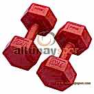 Plastik Köşeli Dambıl 7 Kg (Çift)