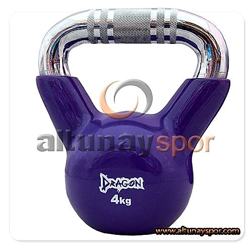 Kettlebell Çaydanlık Dambıl 4 kg Vinly Kaplı Kettlebell Çaydanlık Dambıl 4 kg Vinly Kaplı