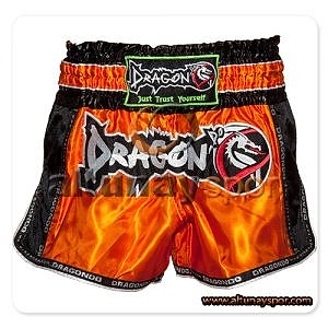 Retro Muay Thai Şort - Turuncu